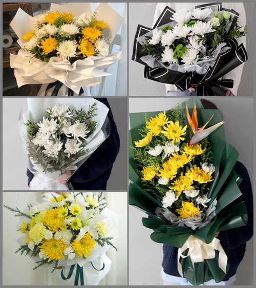 陕西汉中市南郑县碑坝镇白事花束代送